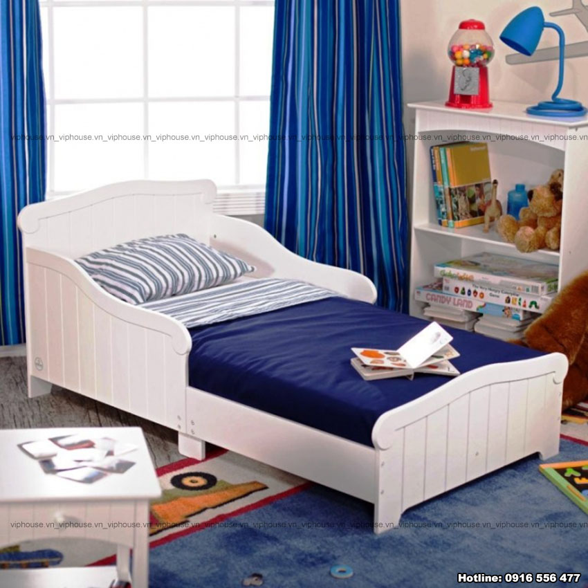 Màu xanh trong thiết kế phòng ngủ bé trai ( phần 2)